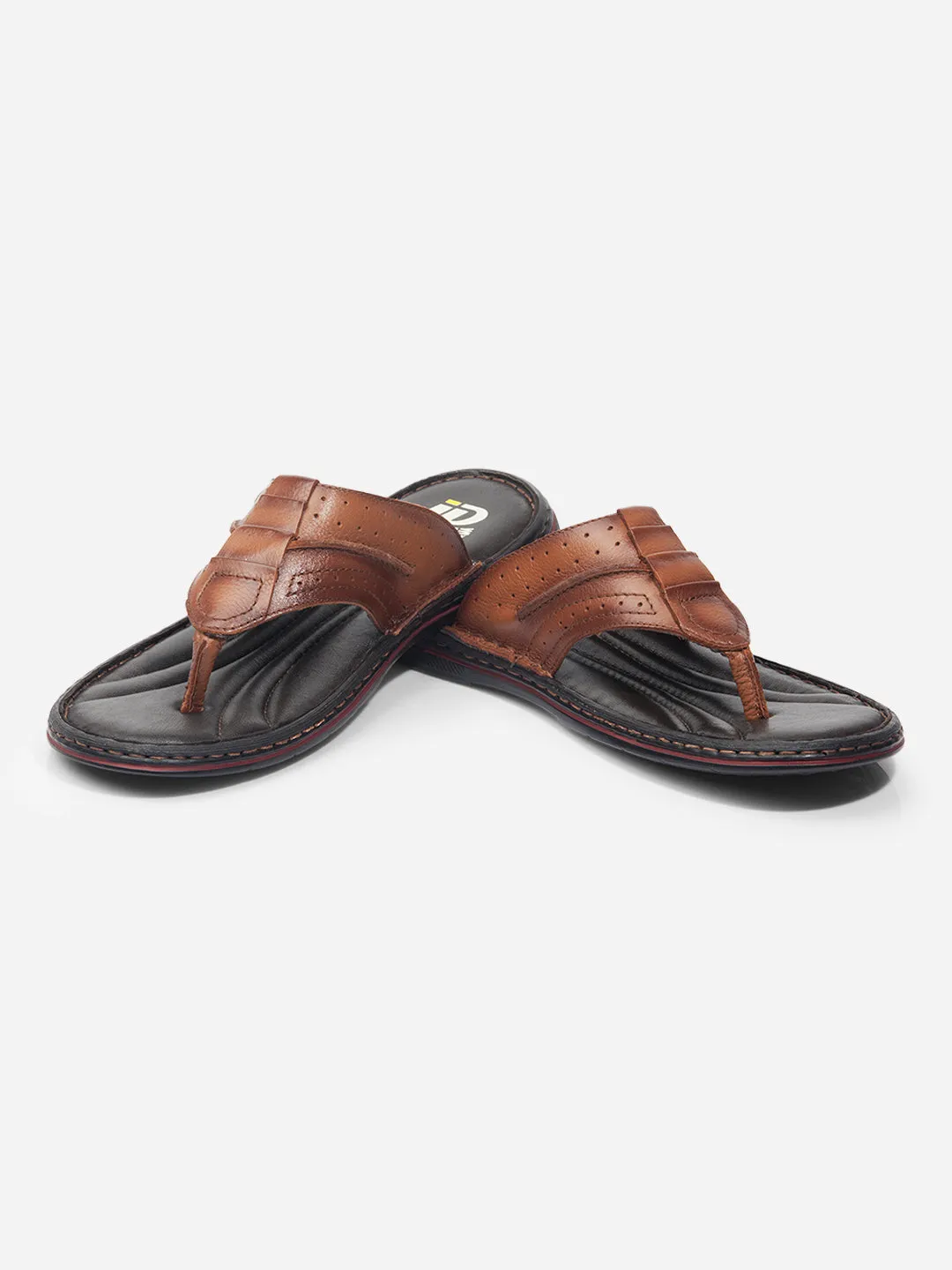 Men Tan Sandal / Slipper (ID4229)