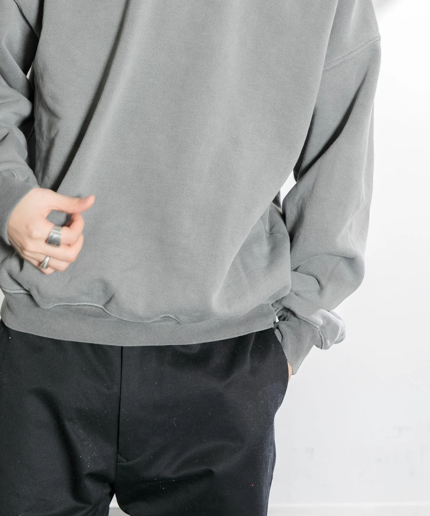 【MEN】OVERSIZED PULLOVER SWEAT TSHIRT