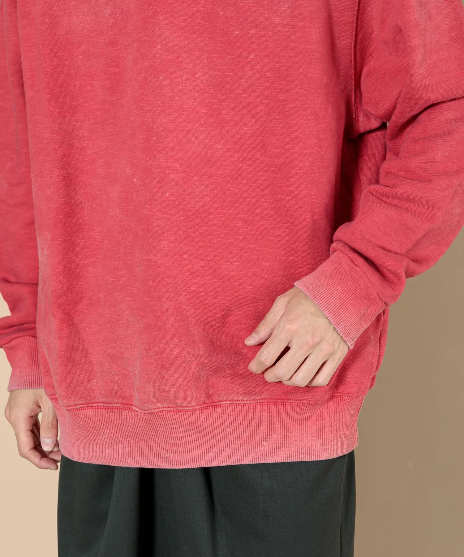 【MEN】OVERSIZED PULLOVER SWEAT TSHIRT