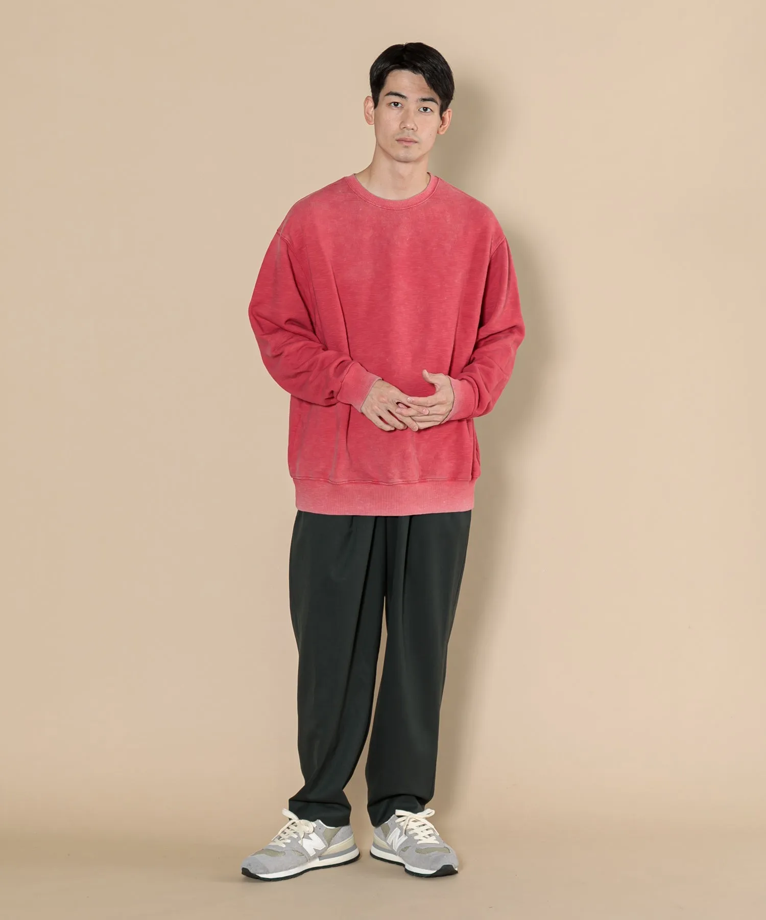 【MEN】OVERSIZED PULLOVER SWEAT TSHIRT