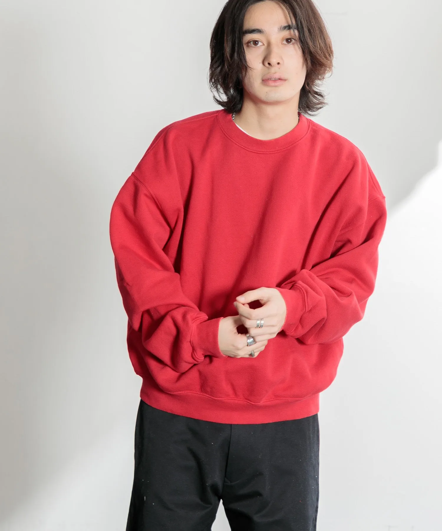 【MEN】OVERSIZED PULLOVER SWEAT TSHIRT