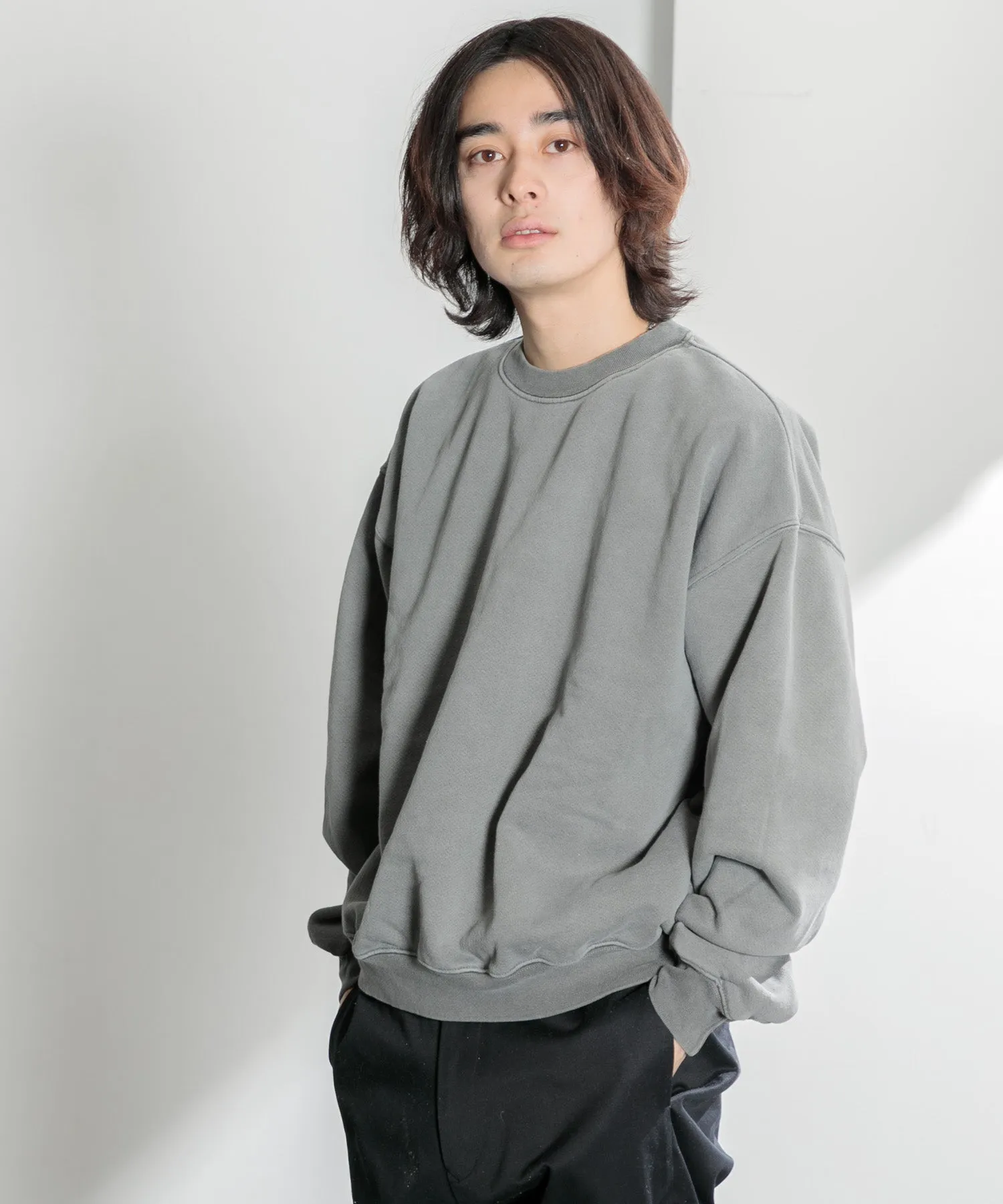 【MEN】OVERSIZED PULLOVER SWEAT TSHIRT