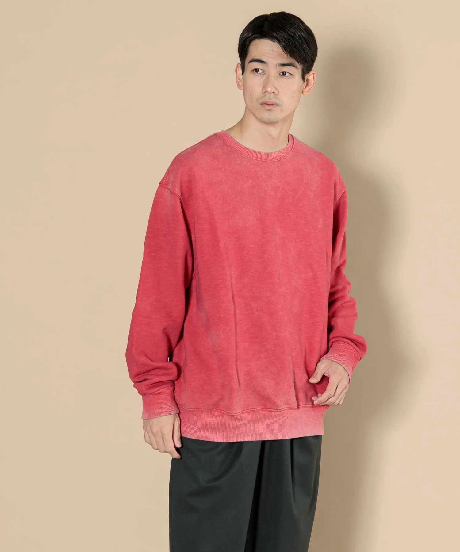 【MEN】OVERSIZED PULLOVER SWEAT TSHIRT