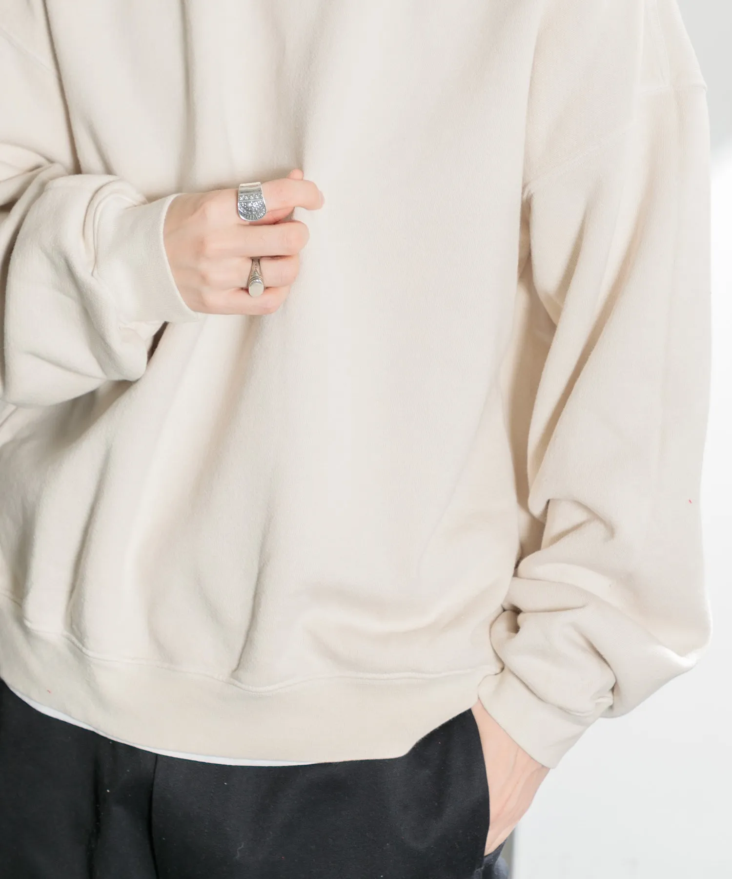 【MEN】OVERSIZED PULLOVER SWEAT TSHIRT