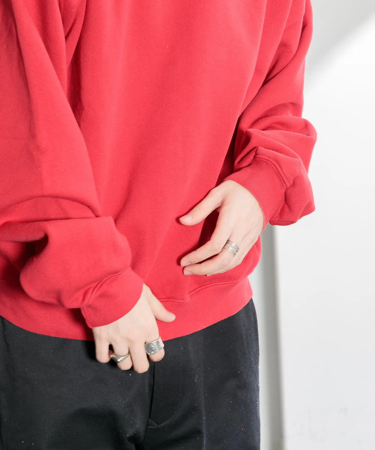 【MEN】OVERSIZED PULLOVER SWEAT TSHIRT