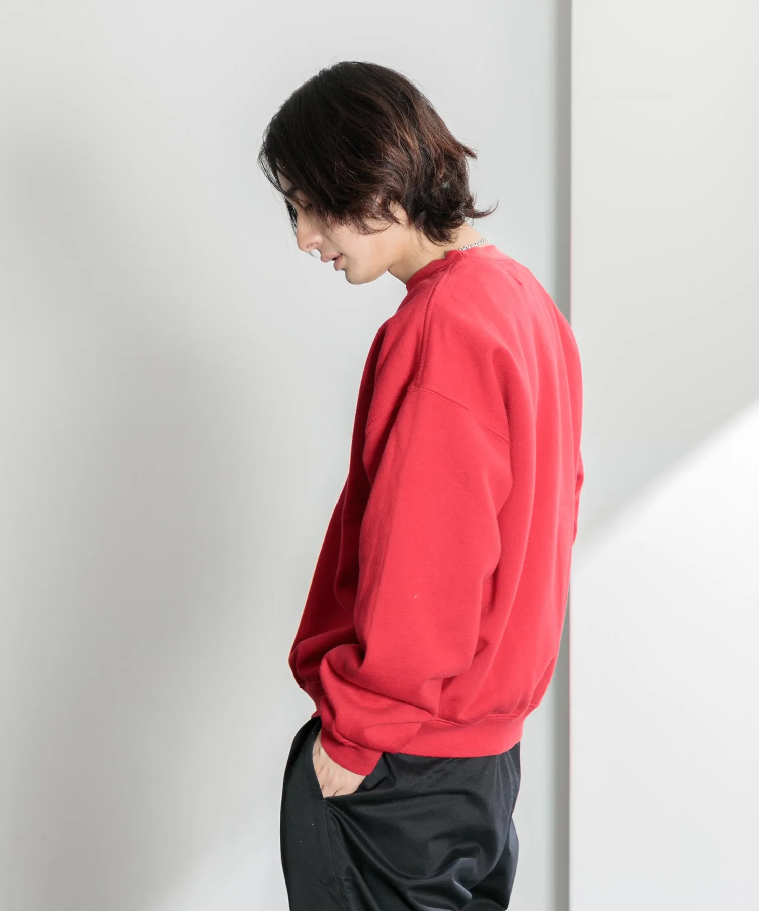 【MEN】OVERSIZED PULLOVER SWEAT TSHIRT