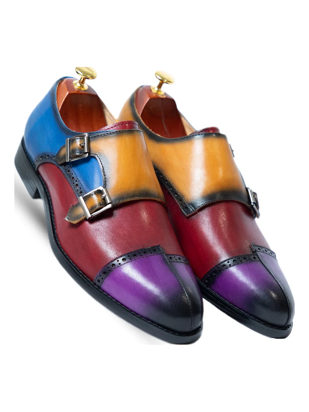 Petro Al casa Multi Colour Monk Strap