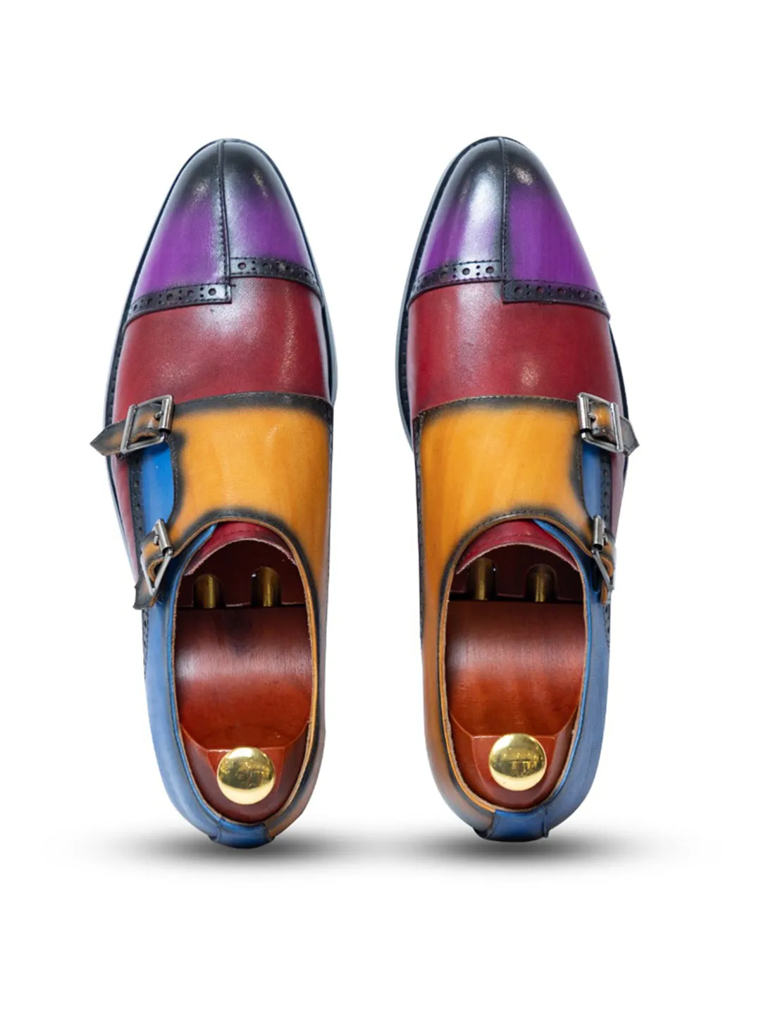 Petro Al casa Multi Colour Monk Strap