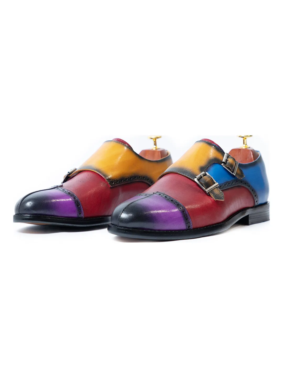 Petro Al casa Multi Colour Monk Strap