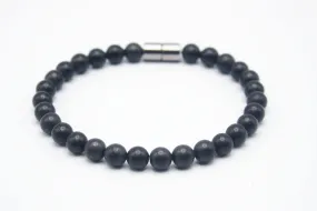 Shungite Bracelet for Men/Women 6mm/8mm/10mm Energy Protection Bracelet Genuine Shungite AAA Grade with Magnetic Clasp