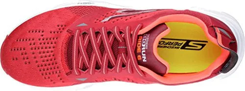 SKECHERS PERFORMANCE MEN'S GO RUN RIDE 6 RUNNING SHOE, RED, 8 M US