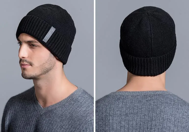 Slouchy Knit Beanie for Men