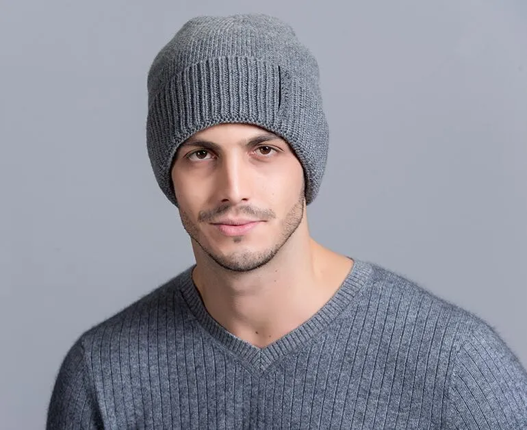 Slouchy Knit Beanie for Men