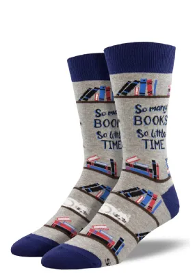 So Many Books Men's Socks