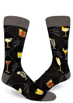 Speakeasy Cocktails Men's Socks