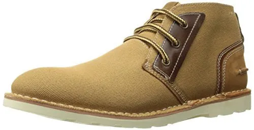 STEVE MADDEN MEN'S INTRUDER CHUKKA BOOT, TAN FABRIC, 8 M US