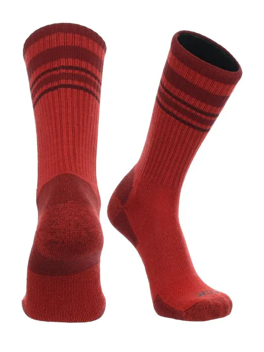 Striped Merino Wool Hiking Crew Sock (WC3177)