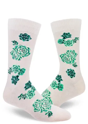 Succulent Plants Men's Socks