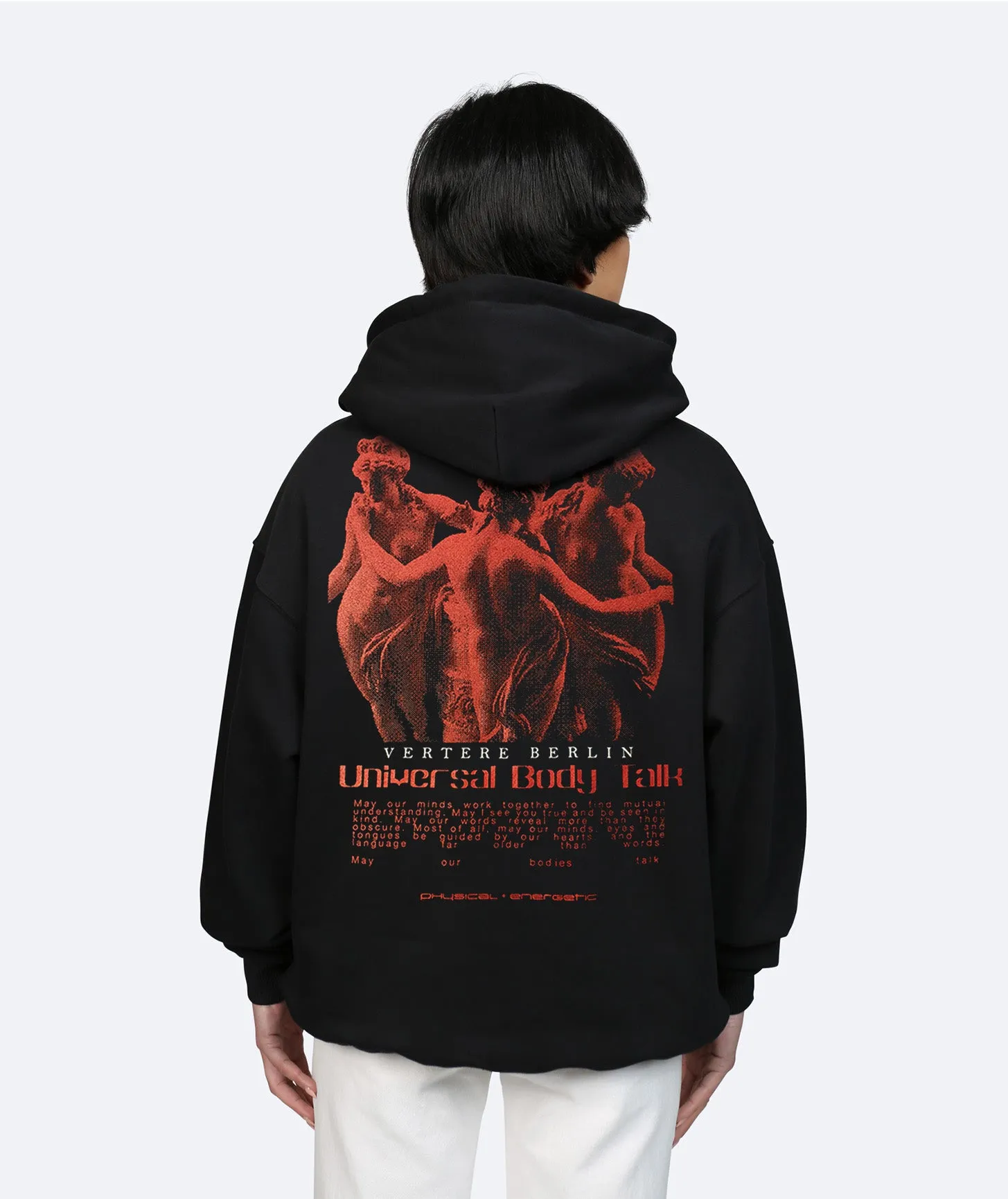 UNIVERSAL BODY TALK HOODIE - BLACK