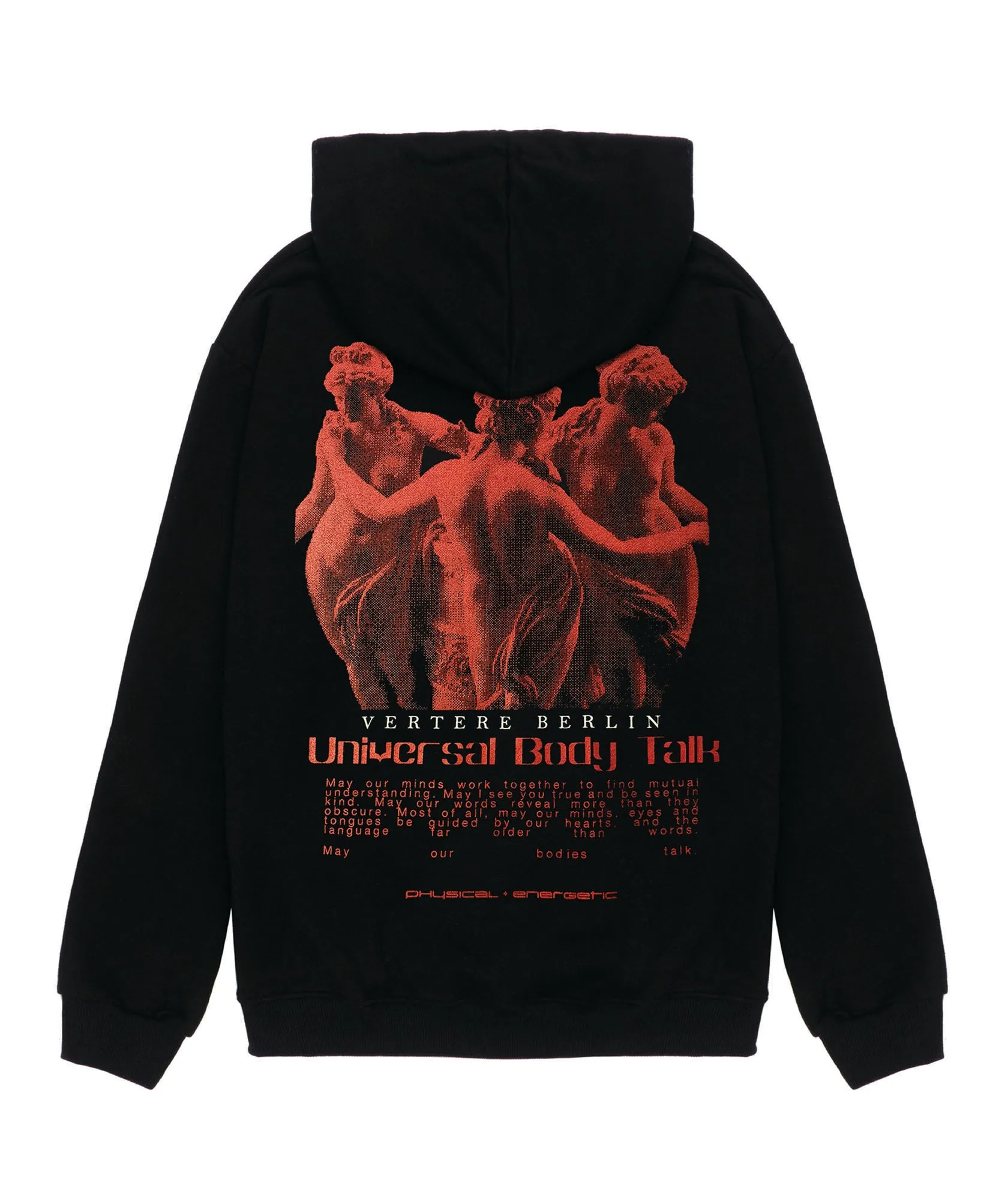 UNIVERSAL BODY TALK HOODIE - BLACK