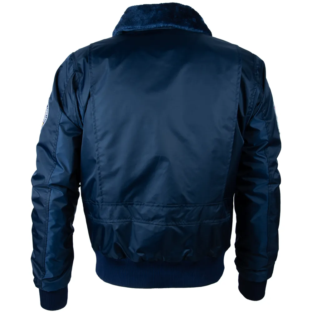 Y2Y9 Men's Aviator Jacket - Navy